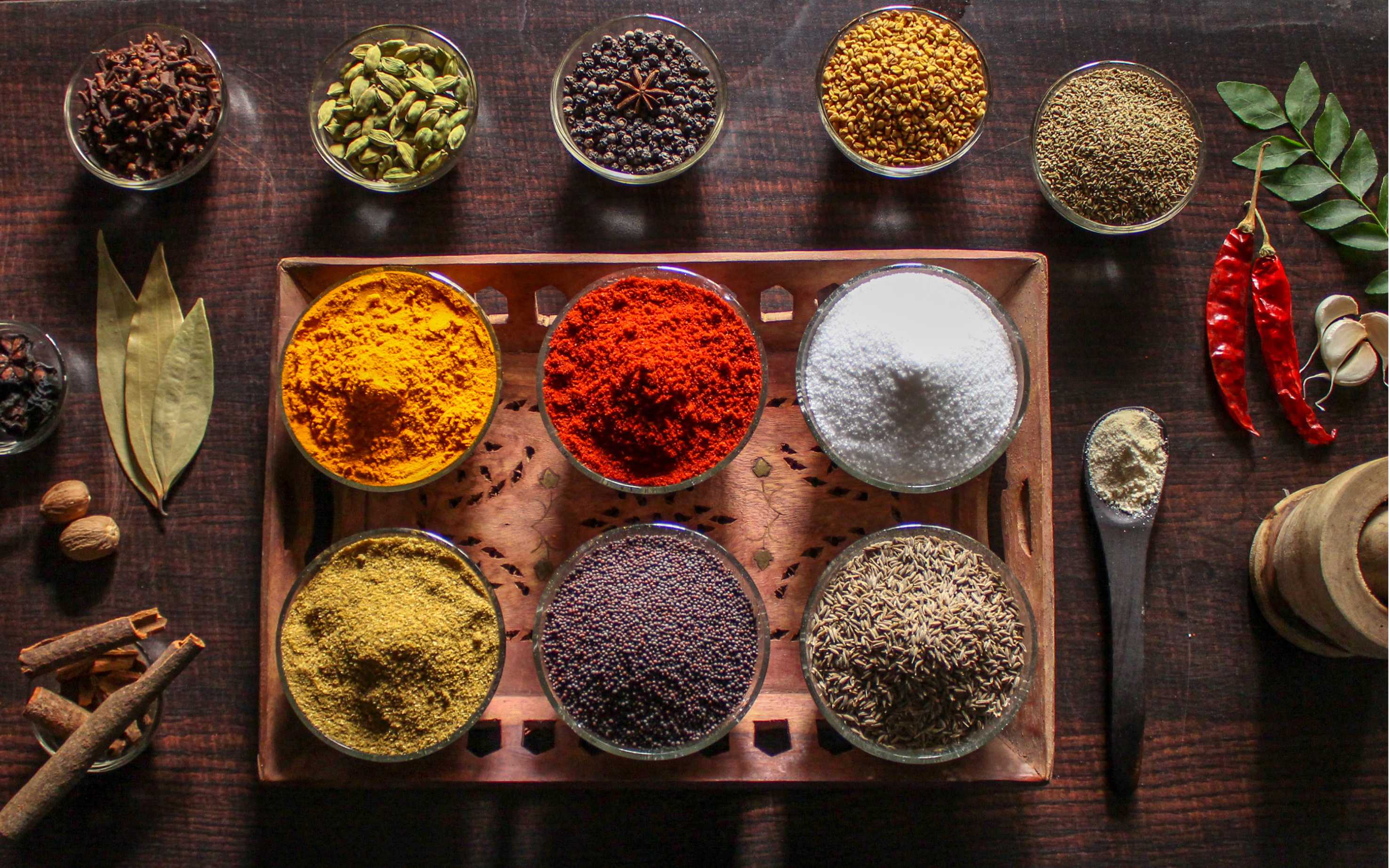 Indian spices and ingredients